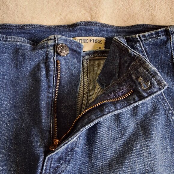 We the Free Women's Size 29 Level Up Slit Bootcut Medium Wash Jeans - Picture 6 of 14